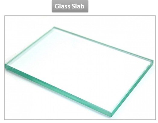 Glass slab, invention, types, uses